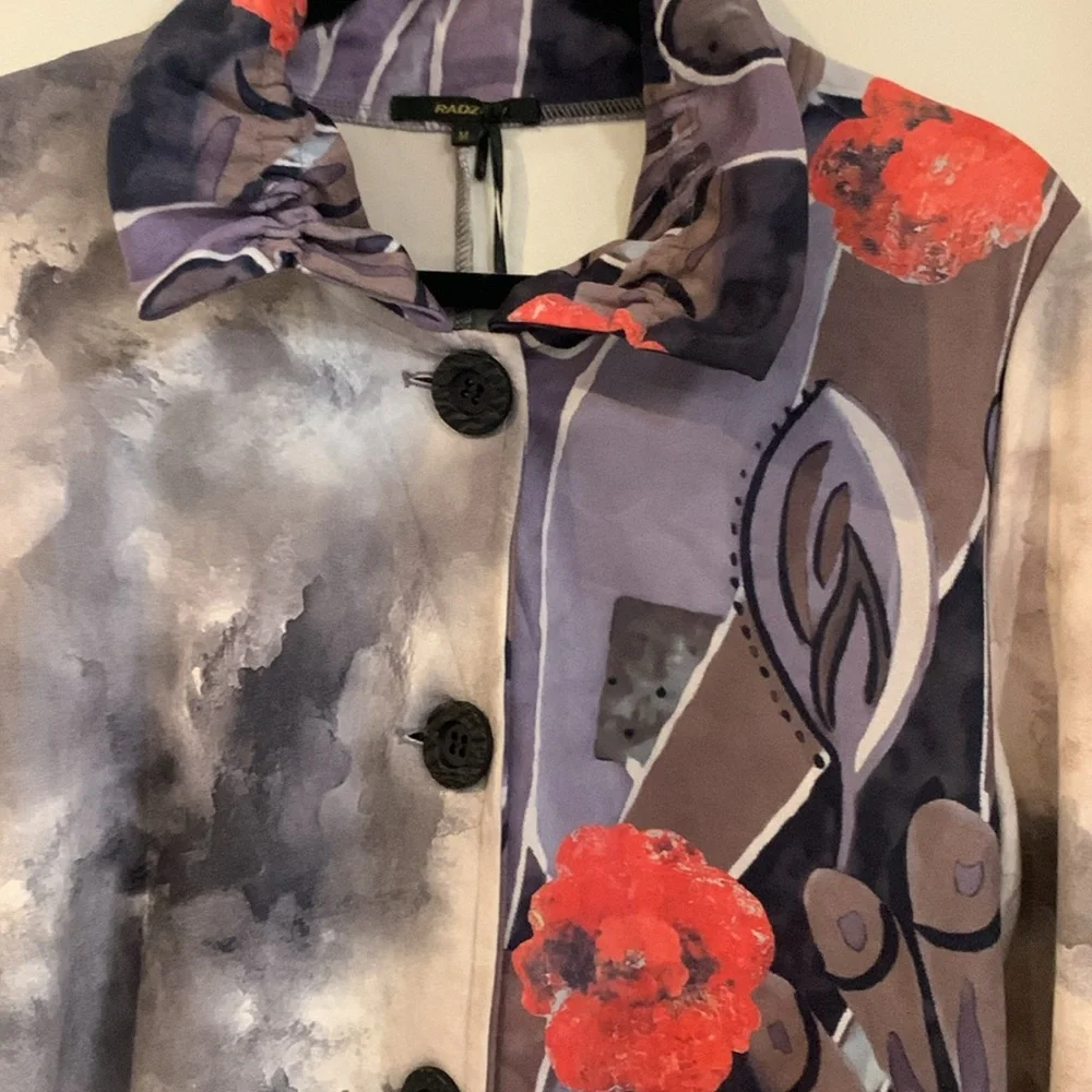Radzoli Suede Print Jacket - Picture 2 of 4